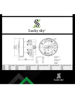 Lucky Sky Lucky Sky 1400W Watt Universal Vacuum Cleaner Motor Power 135/84mm Diameter and 35/111mm Height Vacuum Cleaner Accessory Parts Replacement  - Image 5