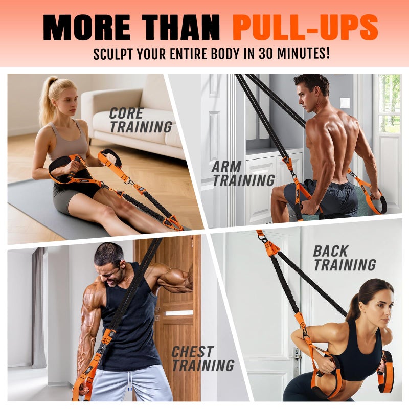 NTIUYOT Pull Up Bands, Heavy Duty Resistance Bands with Handle, Workout Bands for Pull Up Bar, Pullup Assist Band Set for Exercise, Full Body Workout, Home Gym for Enhanced Strength, Muscle Training - Image 3