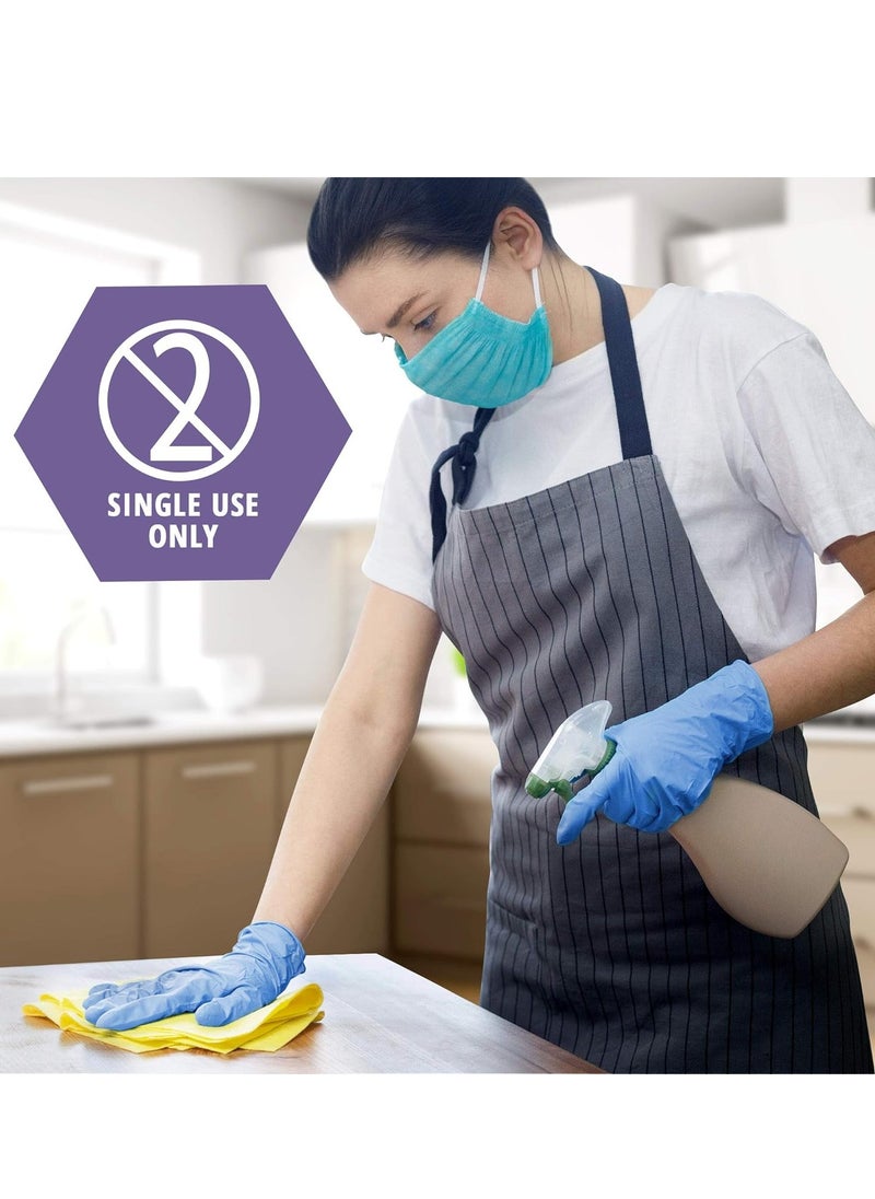 Medpride - MED PRIDE NitriPride Nitrile-Vinyl Blend Exam Gloves, Medium 100 - Powder Free, Latex Free & Rubber Free - Single Use Non-Sterile Protective Gloves for Medical Use, Cooking, Cleaning & More - Image 1
