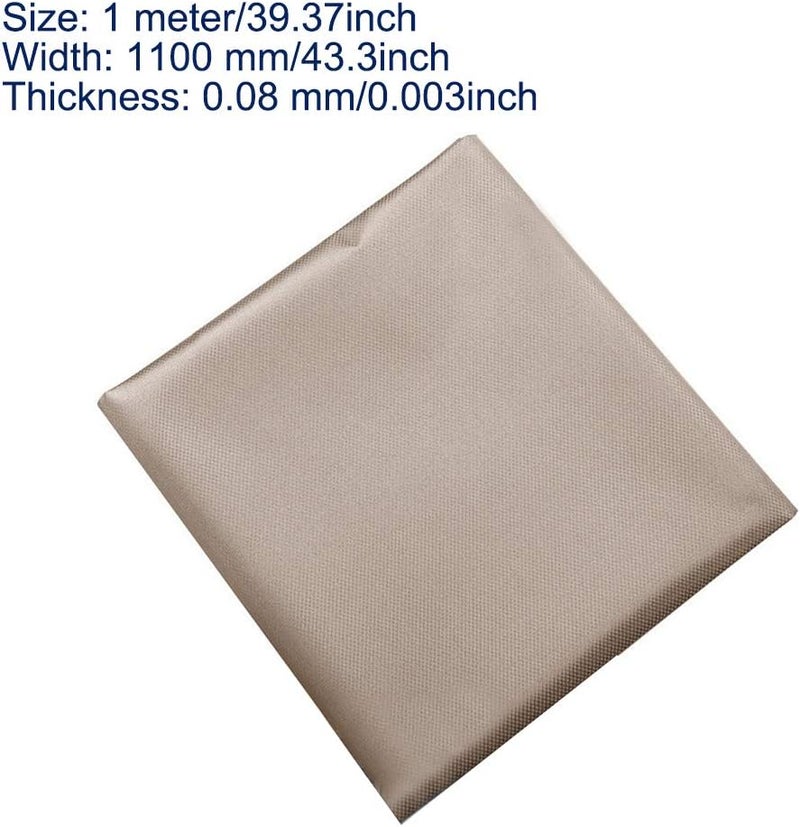 Calidaka Faraday 43x39 EMF Protection Fabric, RFID Shielding Cloth, Anti Radiation, Shielding Fabric for Microwave, Card Bag Cloth, Electronic Products - Image 2