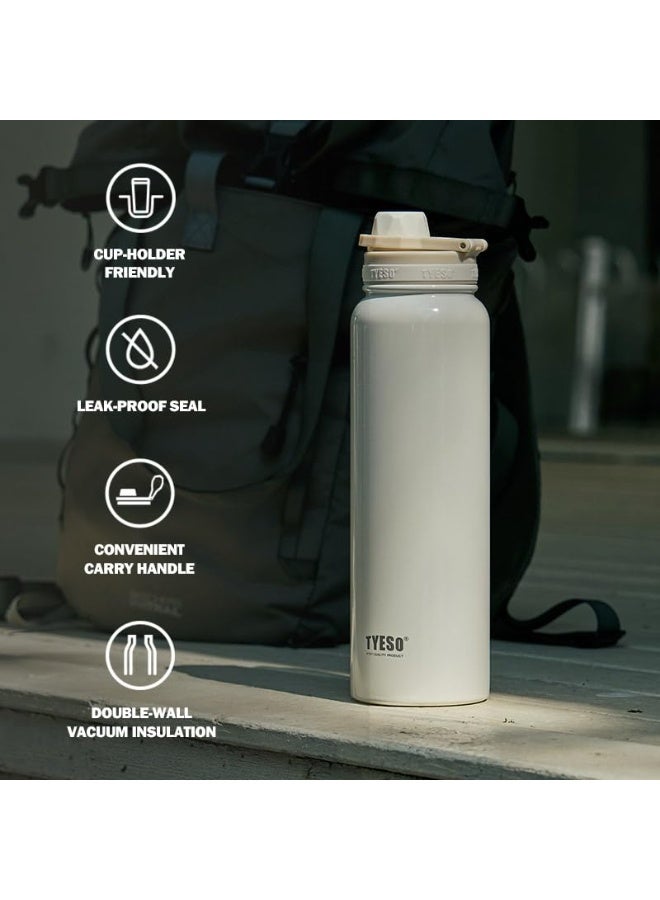 TYESO Insulated Stainless Steel Water Bottle With Spout Lid and Handle for Sports, Travel, and School，Insulated Water Bottle Keep Cold 24H, Leak-Proof - Image 4