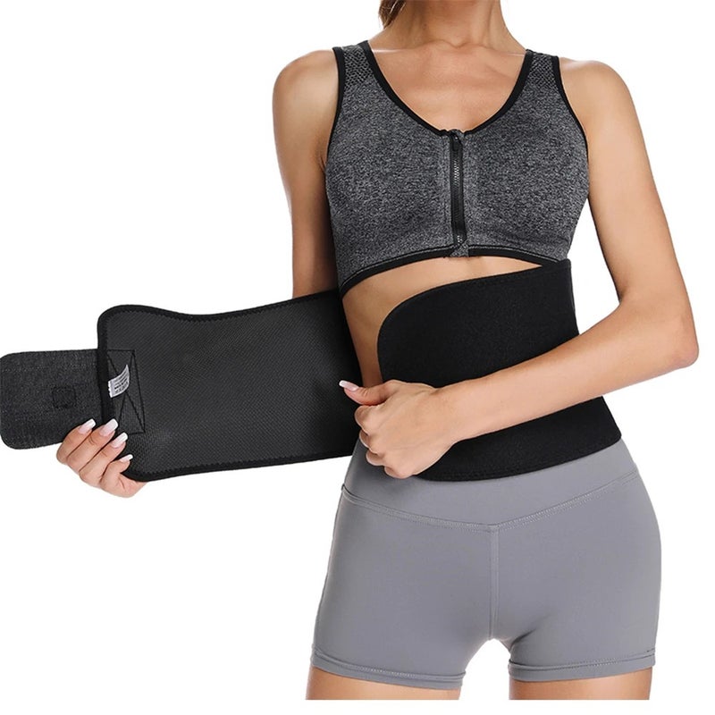 Bluejw Adjustable Waist Trimmer Belt for Men & Women - Premium Sweat Enhancer Slimming Wrap for Stomach & Fitness - Image 2