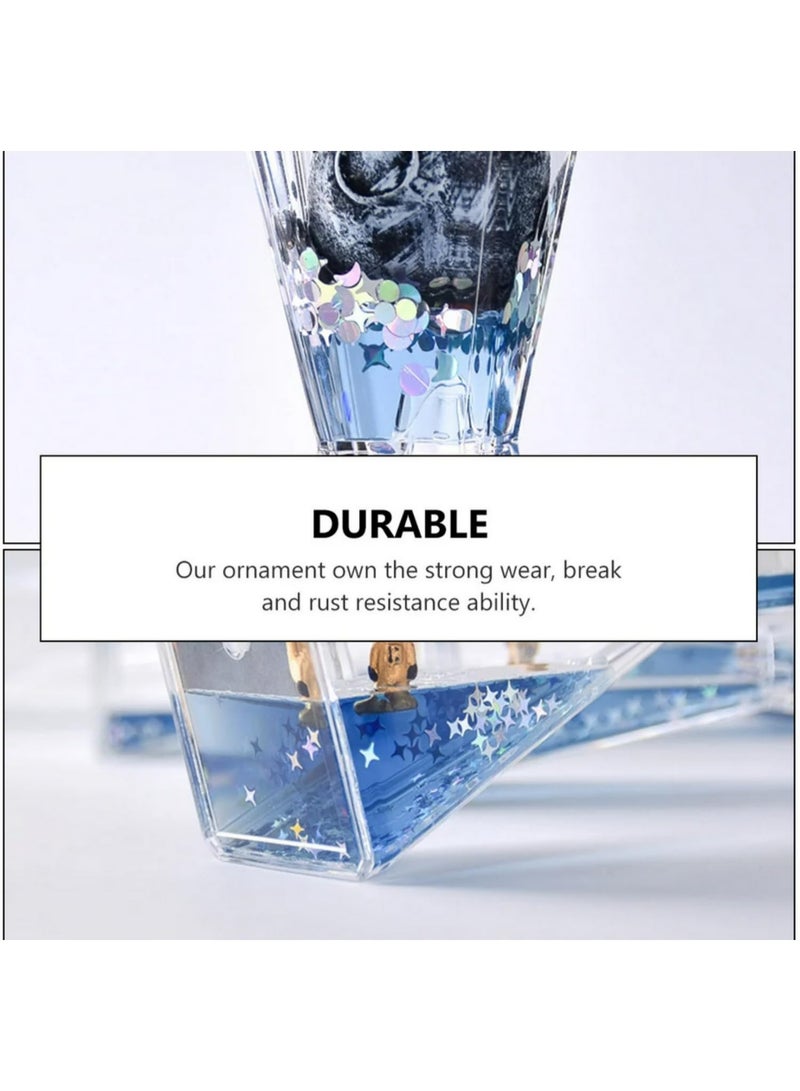 1Pcs Creative Spaceman Hourglass Timer with Liquid Quicksand for Home Office Desk Decor Cute Astronaut Oil Drip Sand Clock as Decompression Ornaments - Image 4