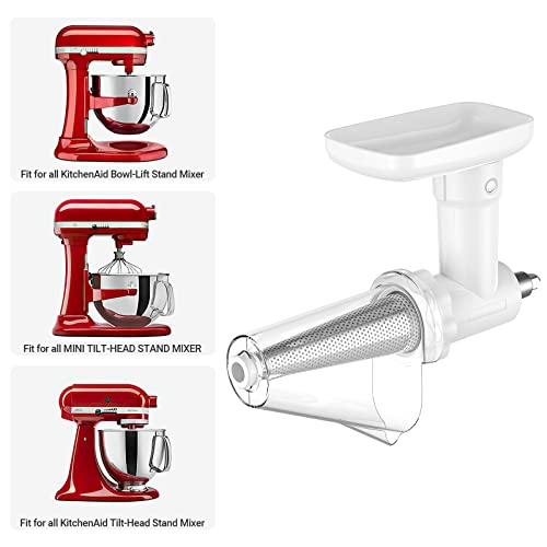 InnoMoon Fruit & Vegetable Strainer Attachment Set for KitchenAid Stand Mixer, Includes Food Grinder Attachment with Sausage Stuffer Tubes and Juicer Auger, Meat Grinder Attachment for KitchenAid by InnoMoon - Image 5