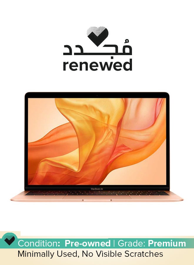 ابل  مجدد - ماك بوك إير 13.3 بوصة شاشة ريتينا، معالج كور i5/ذاكرة RAM 8 جيجابايت/قرص SSD 128 جيجابايت/رسومات مدمجة/لوحة مفاتيح إنجليزية 2018 - Image 1