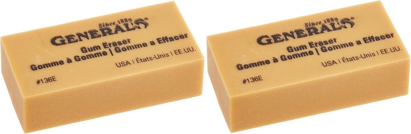 General's General Pencil 136EBP Artist Gum Eraser- (2 Pack) - Image 1