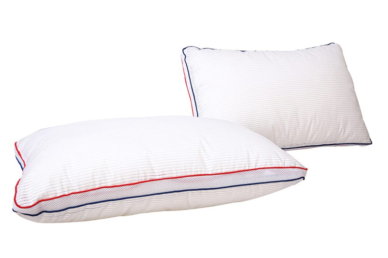 PAPAYA PAPAYA Certified Hollow Microfiber Sleeping Pillow Set of 2 (White, 17X27 Inches) 6 Months Warranty  - Image 1