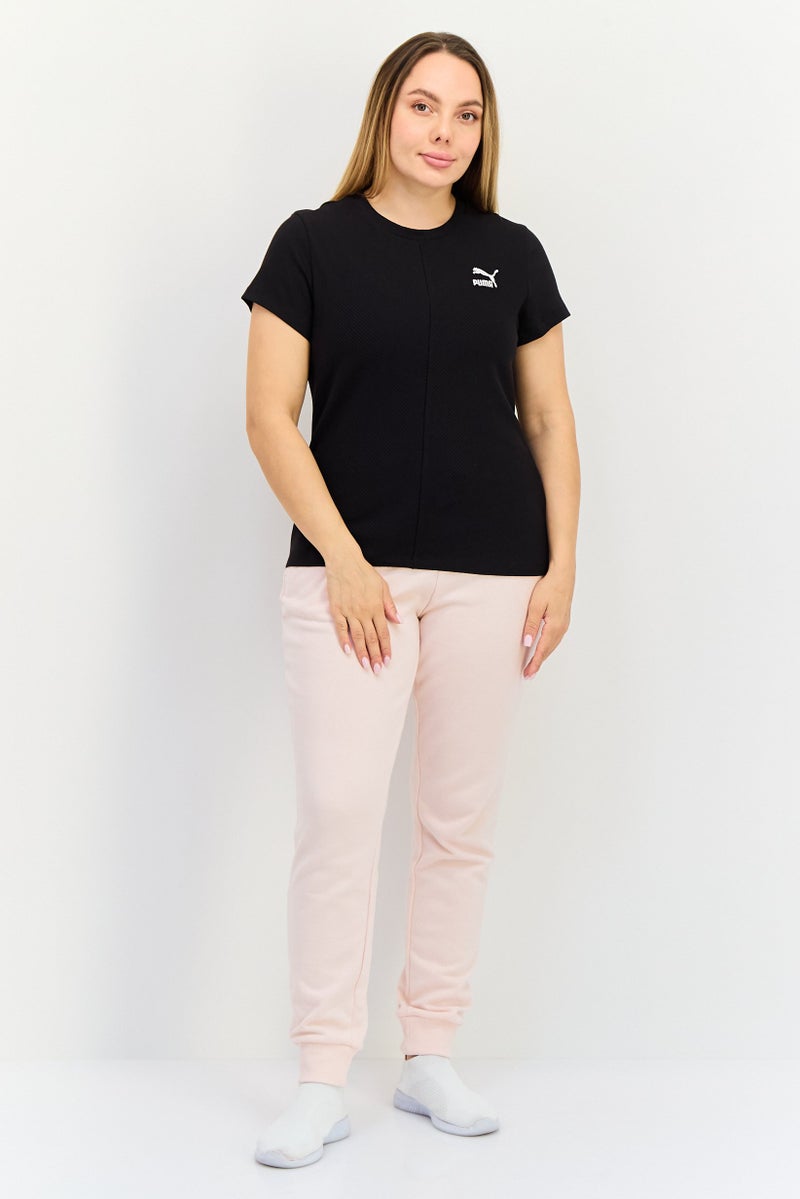 PUMA Women Slim Fit Short Sleeves Outdoor Top, Black - Image 4