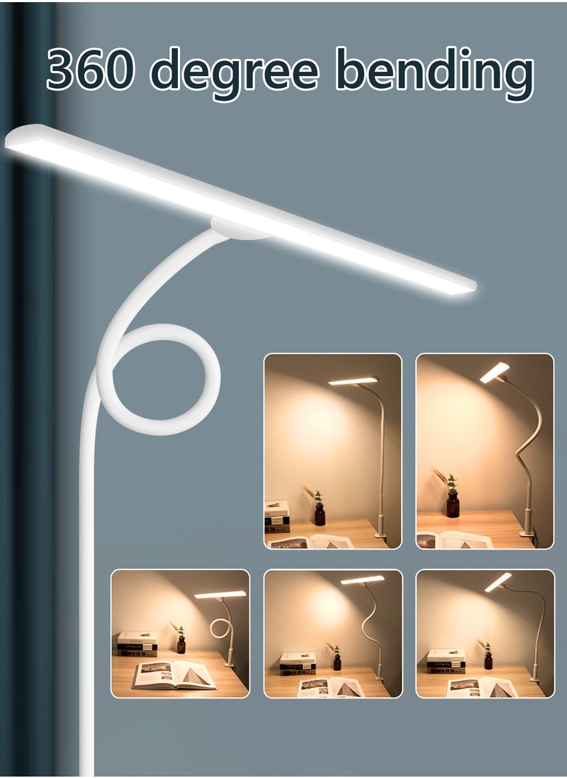 LOOPITYS LED Desk Lamp for Office Home - Eye-Caring Architect Task Lamp 30 Lighting Modes Adjustable Flexible Gooseneck Clamp Light for Workbench Drafting Reading Study，English instruction manual,40cm  - Image 5