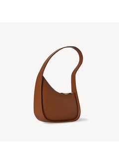 the row bag kendou womens high-grade leather hand-held half moon shoulder underarm bag Caramel
