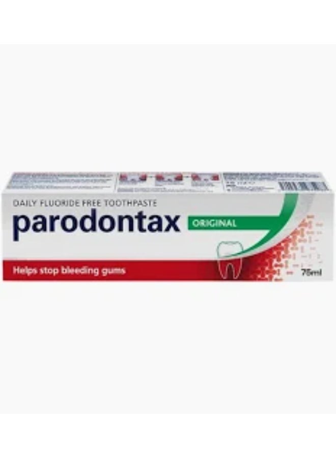 Parodontax Original Daily Fluoride Toothpaste for Bleeding Gums, 75ml