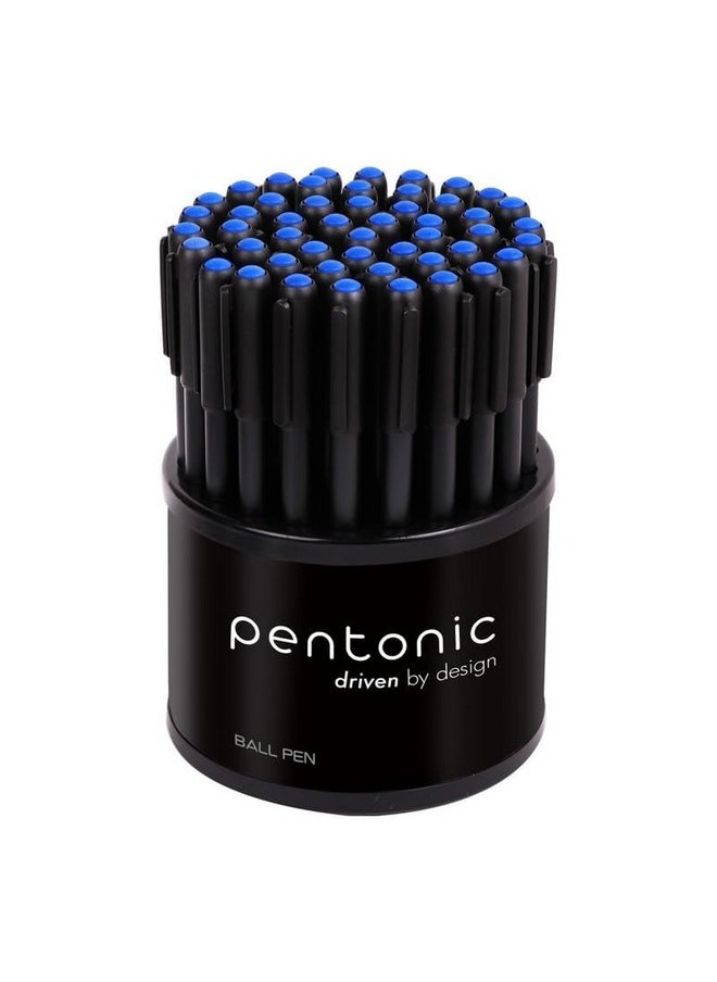 Pentonic 0.7Mm Ball Point Pen Tumbler Pack | Black Body | Blue Ink | Pack Of 50 Pens  - Image 2