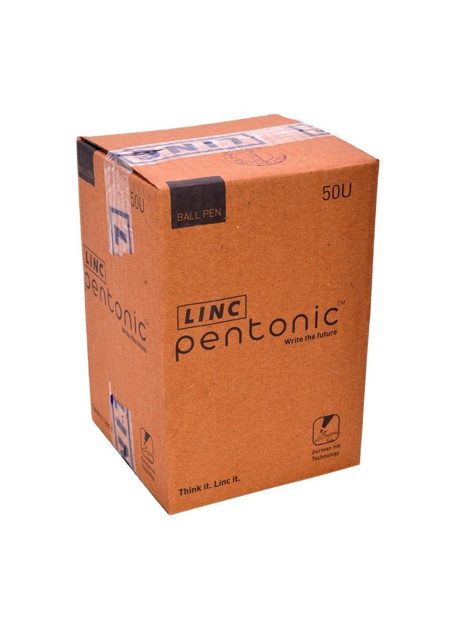 Pentonic 0.7Mm Ball Point Pen Tumbler Pack | Black Body | Blue Ink | Pack Of 50 Pens  - Image 5