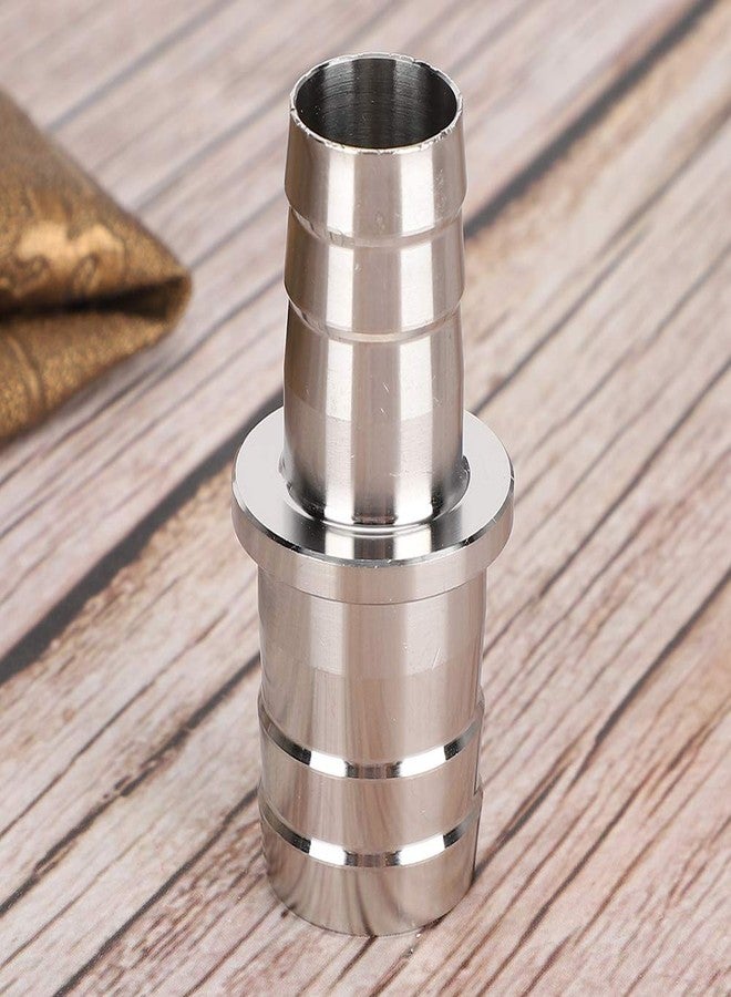 Acouto Aquarium Stainless Steel Water Pipe Adapter Fittings Joint Connector for Fish Tank12mm to 16mm (12 to 16mm stainless steel reducer) - Image 1