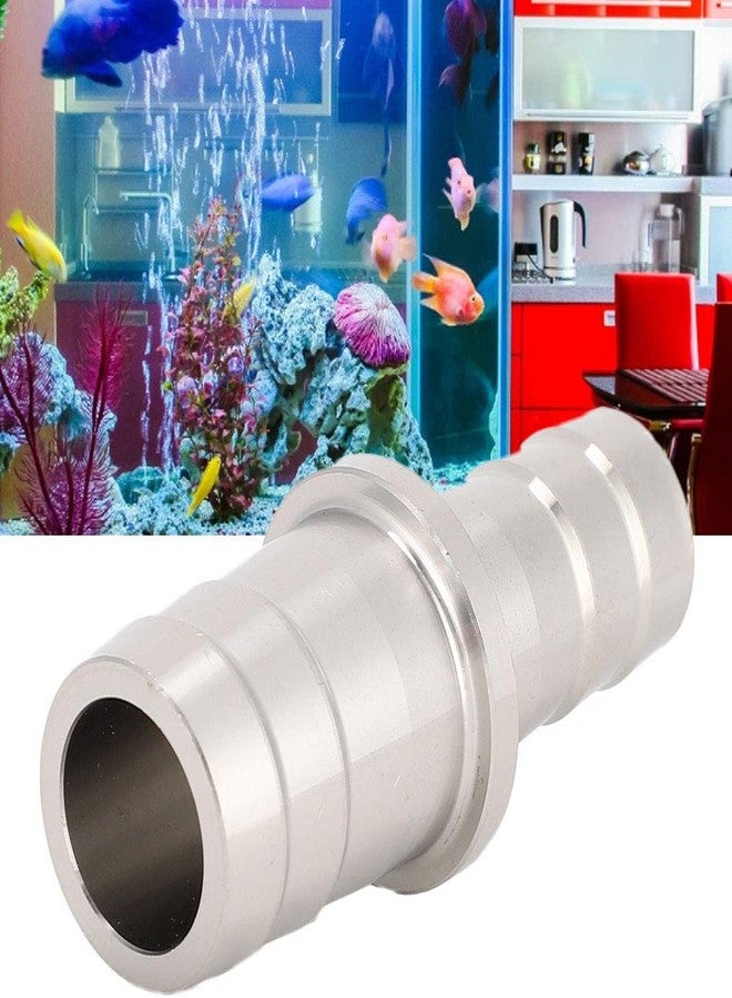 Acouto Aquarium Stainless Steel Water Pipe Adapter Fittings Joint Connector for Fish Tank12mm to 16mm (12 to 16mm stainless steel reducer) - Image 3