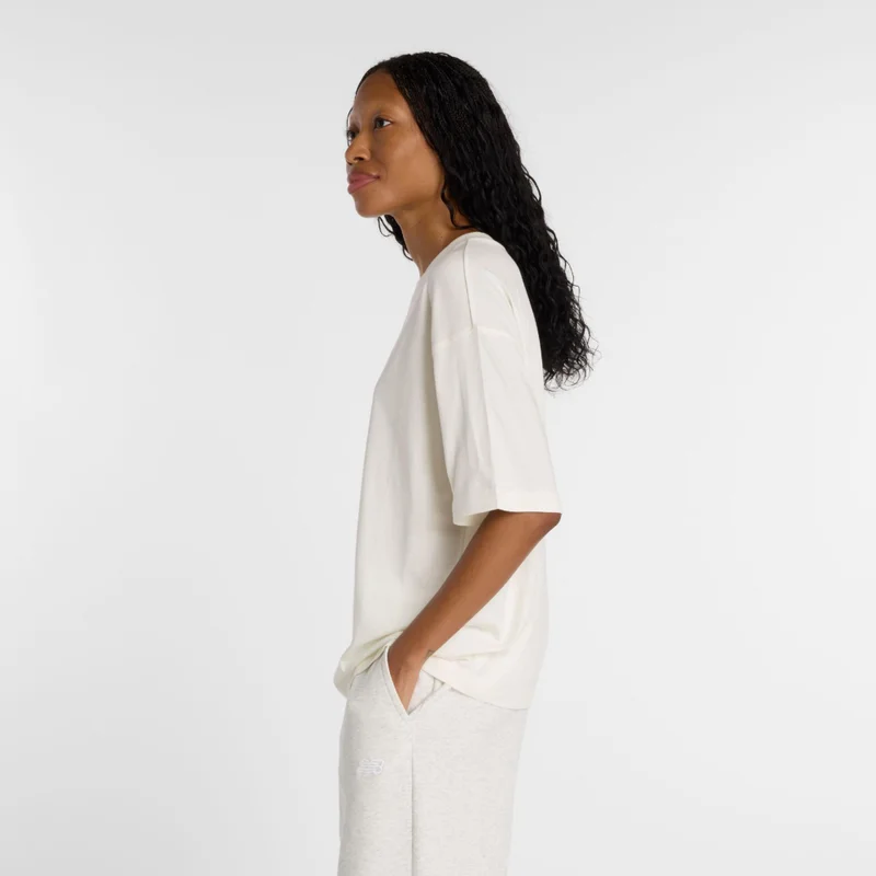 New Balance Sea Salt Visibly Loved Oversized T-Shirt for Women | Best Price UAE