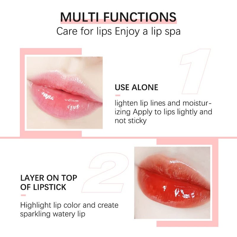 Sokgo Hydrating Lip Glow Oil, Plumping Lip Gloss, Moisturizing Lip Oil Gloss, Transparent Moisturizing Lip Balm, Natural Lip Plumper (Cherry) - Image 5