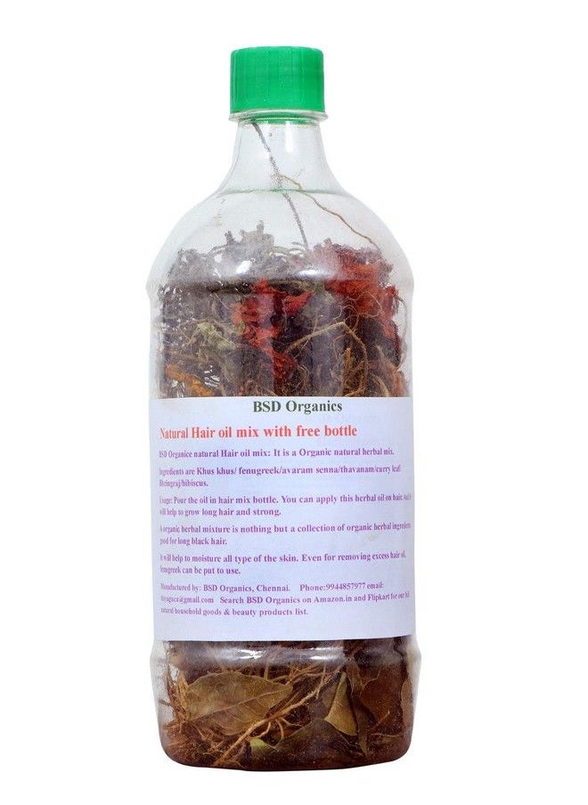 BSD Organics - Natural Hair Oil Mix With Free Bottle 100 Ml 1 Number - Image 1