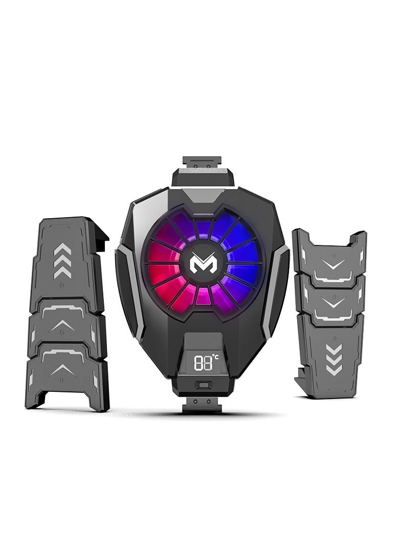 Memo DL05 iPad Tablet Cooler Semiconductor Gaming Cooling Fan With RGB Lights For Gamers - Image 1