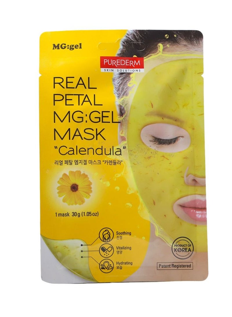 Purederm Real Petal Mg:Gel Mask Calendula 1Mask 30g