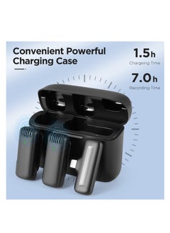 Y&D Wireless Lavalier Microphone, for iPhone iPad, Dual Clip on Lapel Mic with Charging Case, Plug-Play Mini Microphones Noise Reduction Video Recording, Live Streaming, YouTube  - Image 4