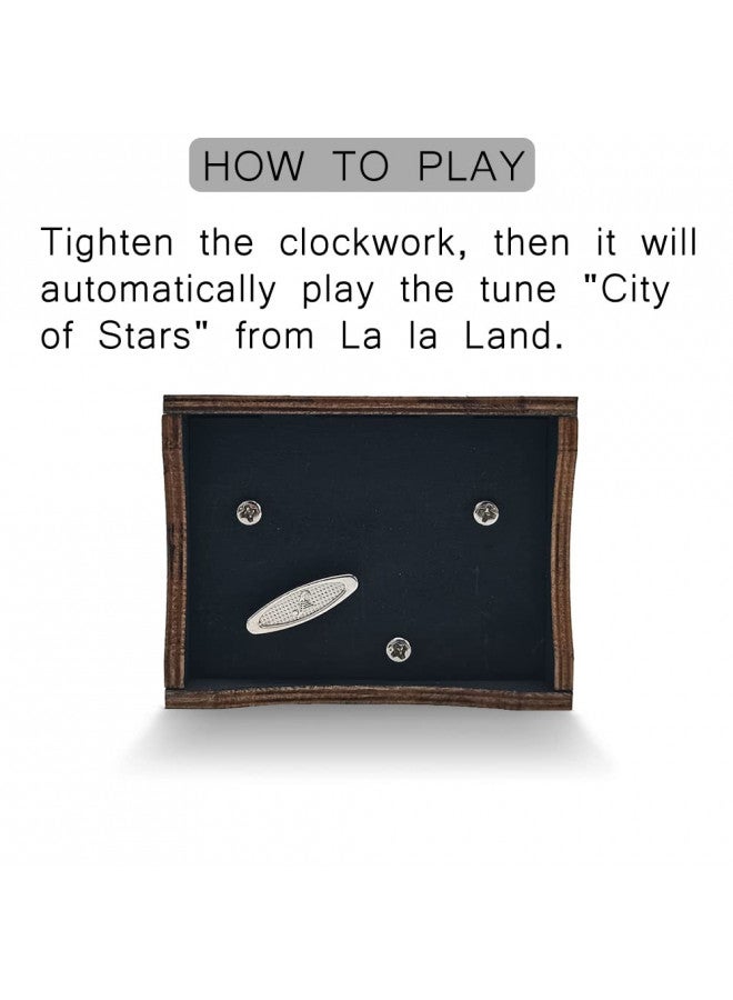 Sooharic Sooharic La La Land Music Box Wind Up, 18 Note Mechanism Antique Carved Music Box (La La Land)  - Image 4