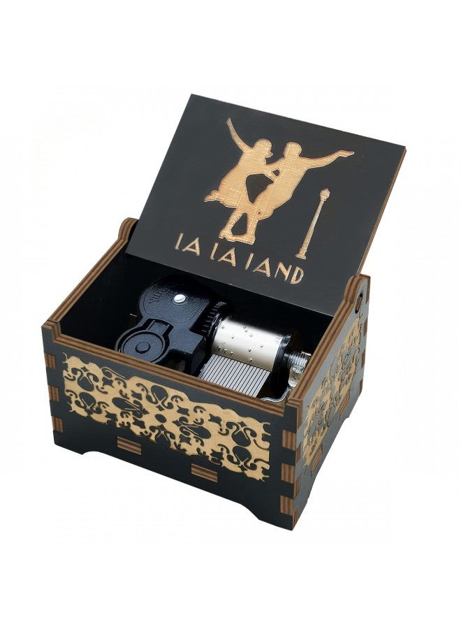 Sooharic Sooharic La La Land Music Box Wind Up, 18 Note Mechanism Antique Carved Music Box (La La Land)  - Image 1