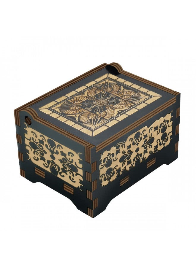 Sooharic Sooharic La La Land Music Box Wind Up, 18 Note Mechanism Antique Carved Music Box (La La Land)  - Image 3