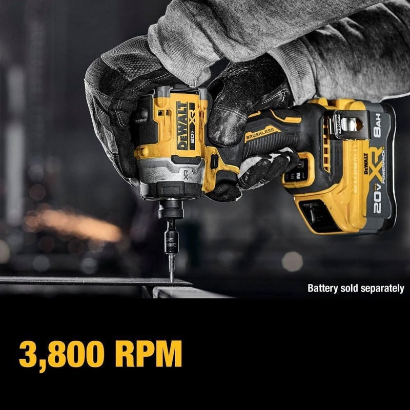 DEWALT 20V MAX XR 14 Inch Cordless Impact Driver Bare Tool Only DCF860B - Image 5
