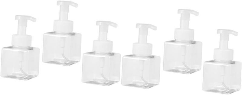 6 pcs Refillable Shampoo Empty Hand Foaming Makeup Lotions Dispenser Lotion Bottles Soap Pump Soaps for Countertop Bottle Subaging Plastic Liquid Ml Bathroom Containers Dispensers - Image 2
