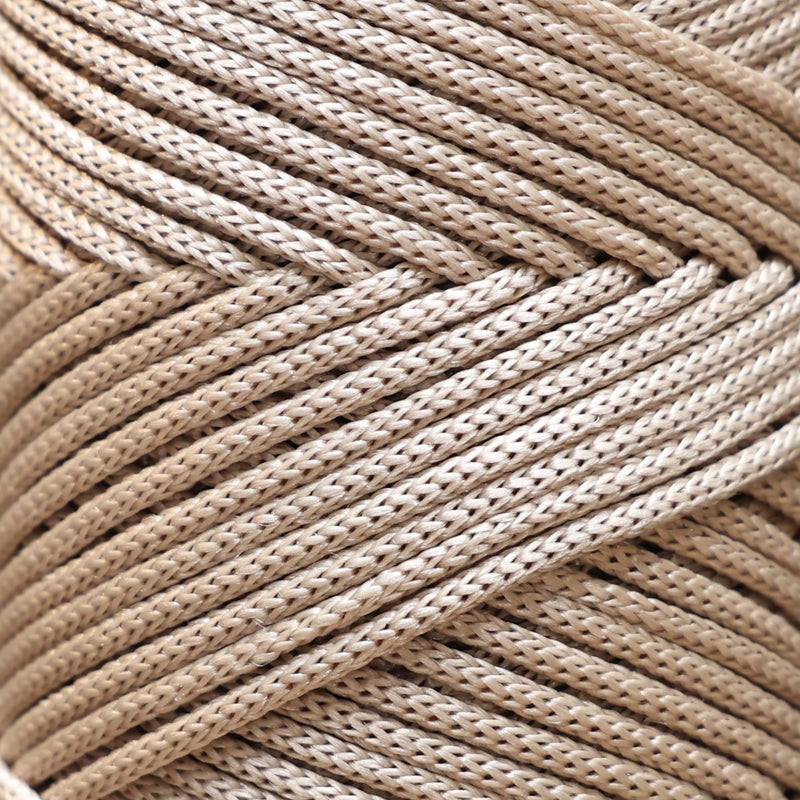 Makromecity, Premium Polyester Macrame Cord 3mm x 131 Yards (394 feet) 3mm Polypropylene Latte Macrame Cord Crochet Macrame Bag Cord Crafts for Wall Hangings, Bags, Underplate, Rugâ€¦ - Image 3