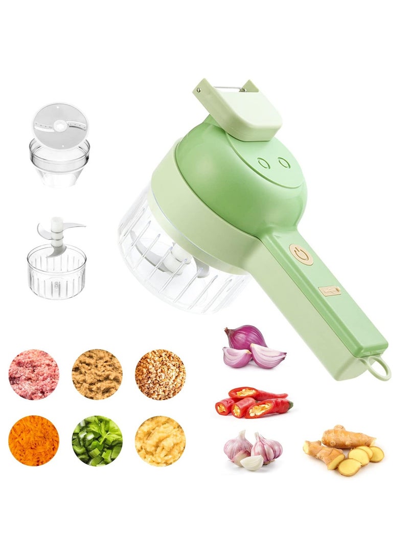 DubaiGallery Electric garlic press garlic grinder garlic press cutting and pressing garlic stirring machine multifunctional vegetable cutting Peeler - Image 1