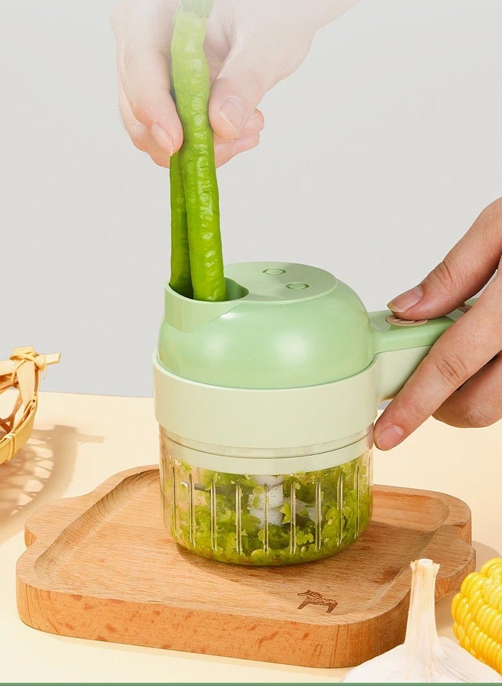 DubaiGallery Electric garlic press garlic grinder garlic press cutting and pressing garlic stirring machine multifunctional vegetable cutting Peeler - Image 4