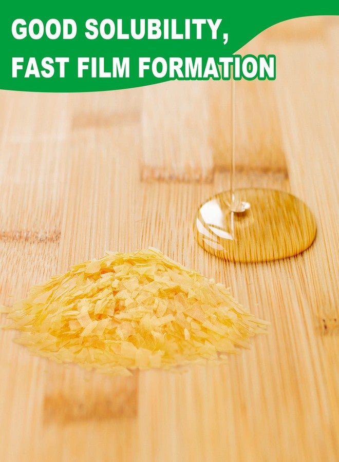 Weewooday Shellac Flakes Blonde Finish Shellac for Household Wood Home Decoration Painting Craft Supplies, 11oz, Light Color - Image 5