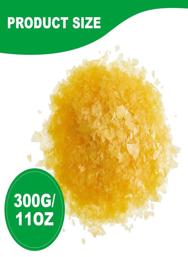 Weewooday Shellac Flakes Blonde Finish Shellac for Household Wood Home Decoration Painting Craft Supplies, 11oz, Light Color - Image 2