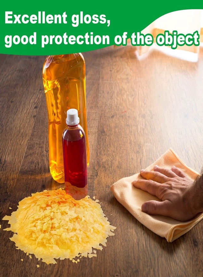 Weewooday Shellac Flakes Blonde Finish Shellac for Household Wood Home Decoration Painting Craft Supplies, 11oz, Light Color - Image 4