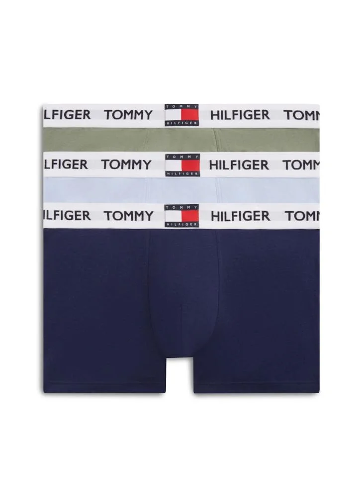 TOMMY HILFIGER 3-Pack Heritage Logo Waistband Trunks