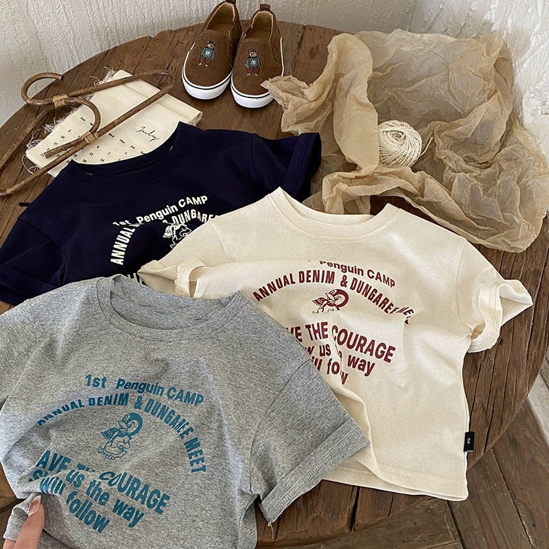 Pure Cotton Children'S Short-Sleeved T-Shirt Summer 2026 New Style Cute And Stylish Cartoon Casual Tops For Young Boys And Girls - Image 3