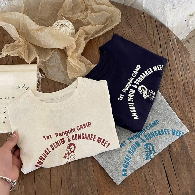 Pure Cotton Children'S Short-Sleeved T-Shirt Summer 2026 New Style Cute And Stylish Cartoon Casual Tops For Young Boys And Girls - Image 2