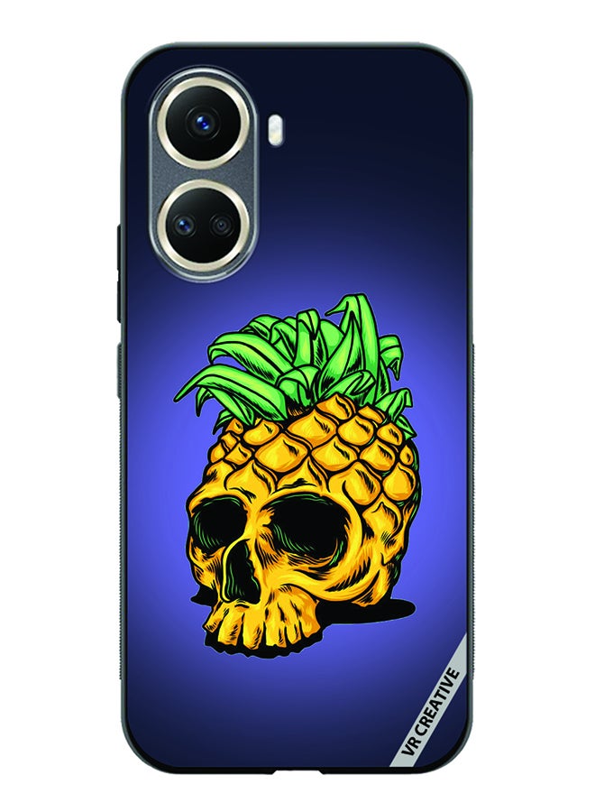 VR CREATIVE Protective Case Cover For Huawei Nova 10 SE Pineapple Skull Design Multicolour - Image 1