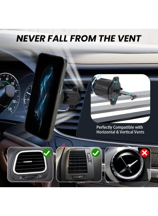 Magnetic Car Phone Holder Kit 3 in 1, Windshield/Air Vent/Dashboard Cell Phone Holder, Strong Magnet Car Mount Phone Holder - Image 5