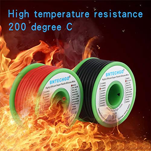BNTECHGO 16 Gauge Silicone Wire Spool red 25ft and Black 25ft Flexible 16 AWG Stranded Tinned Copper Wire - Image 5