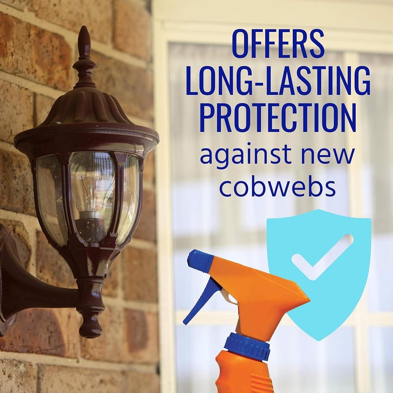 Terro Cobweb Eliminator Ready-to-Use Spray, 1 Quart 946ml Long-Lasting Web Repellent for Porch Lights, Outdoor Fixtures and Suitable Home Exterior Areas - Image 3
