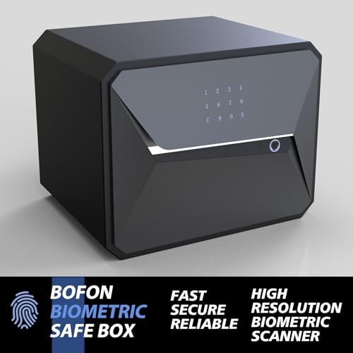 BOFON Y-Series Fingerprint Smart Safe Box, Security Box with Key,1.45 Cubic, Safety Box for Home (1.45 Cubic Feet-23Y) - Image 3