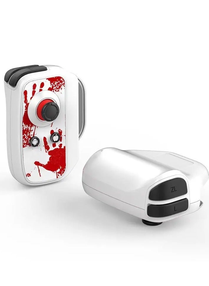 Sarafox BSP-D2 One-Handed Portable Game Controller with One-Button BT Joystick Suitable for Android iPhone White - Image 1
