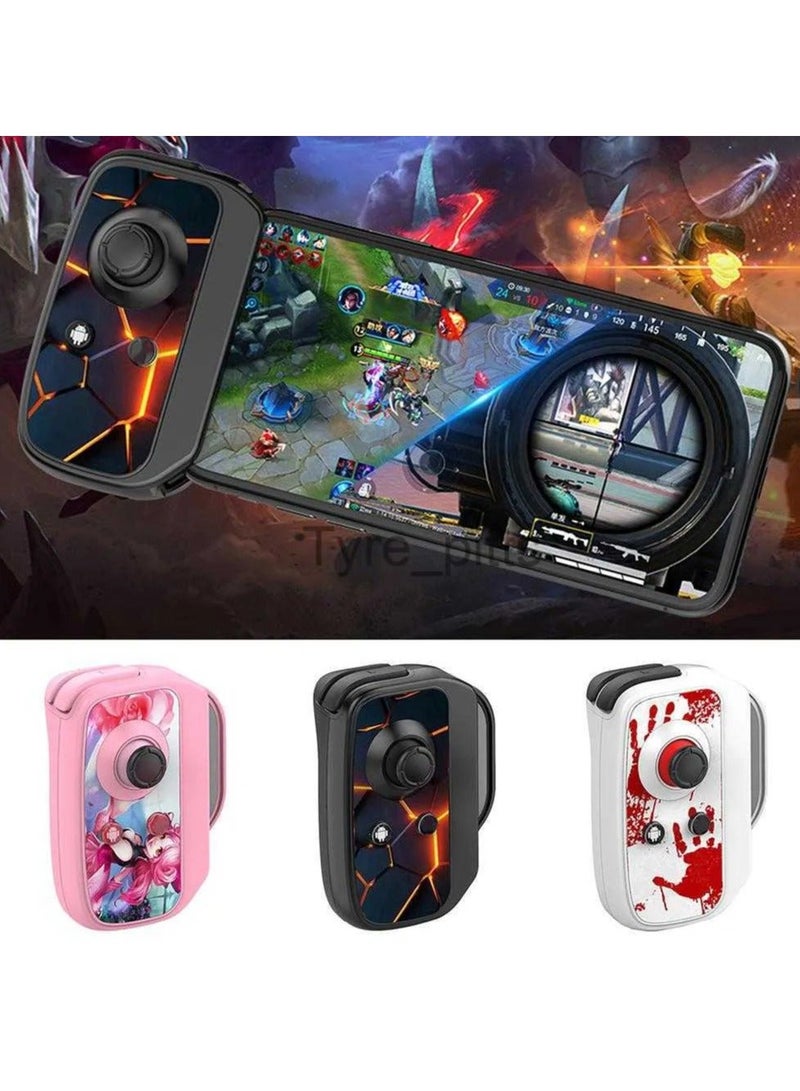 Sarafox BSP-D2 One-Handed Portable Game Controller with One-Button BT Joystick Suitable for Android iPhone White - Image 4