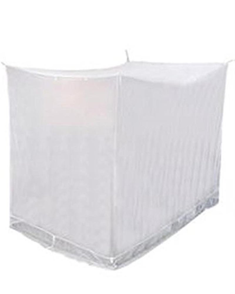 Ans Cotton Mix Mosquito net Pure Cotton Border on Top and Bottom Allergy Free White 65 x 8 ft Large Size - Image 1