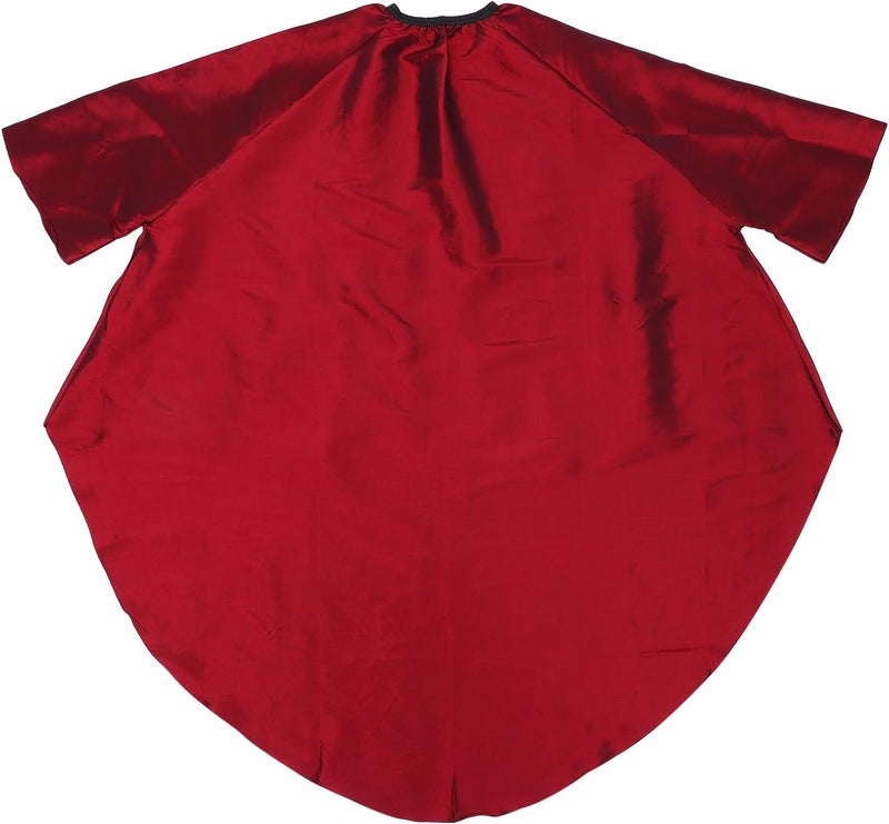 VICASKY Haircut Cape with Sleeves for Adults, Dark Red Barbershop Smock, Salon Hairdressing Cape for Home and Professional Use - Image 1