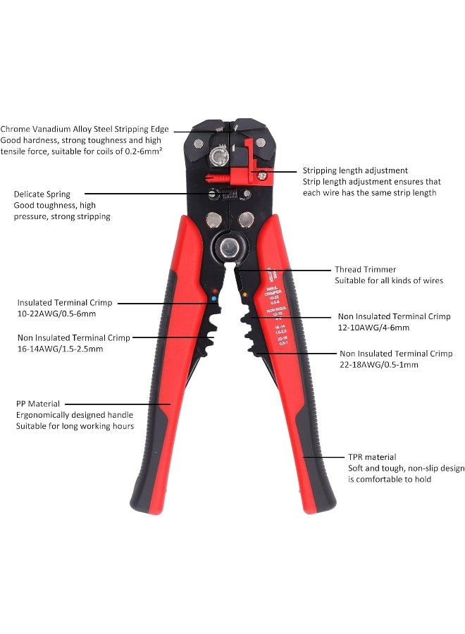 Poaker 5-In Automatic Wire Stripper And Cutting Pliers Tool  - Image 2