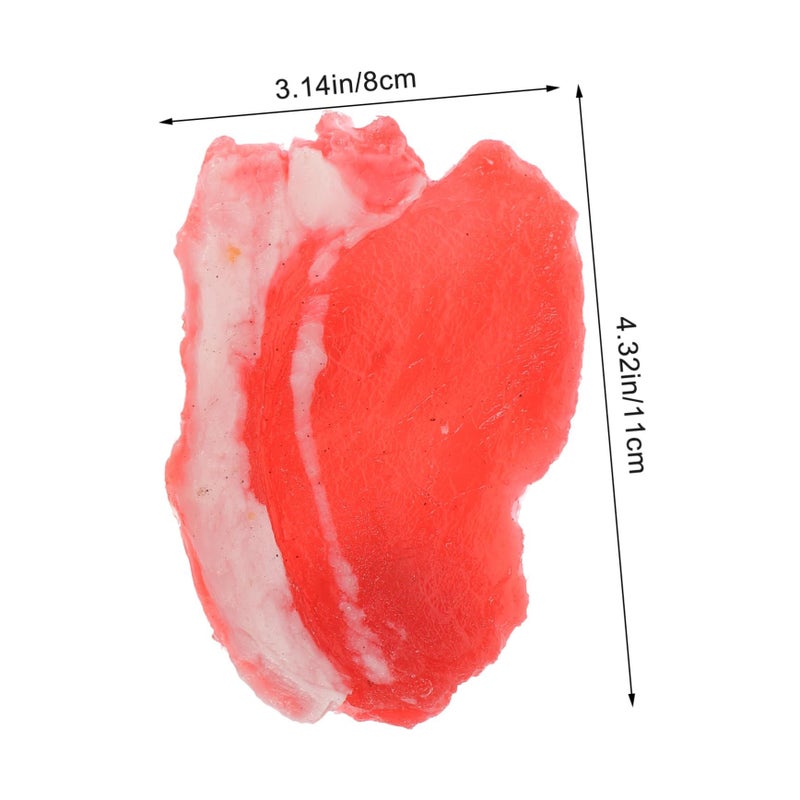 Realistic Artificial Pork Model Food Props 2pcs Set For Display Decoration - Image 3